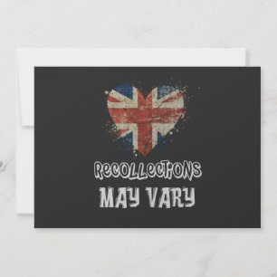 Recollections May Vary- HM Queen Quote  Invitation