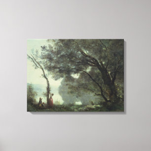 Recollections of Mortefontaine, 1864 Canvas Print