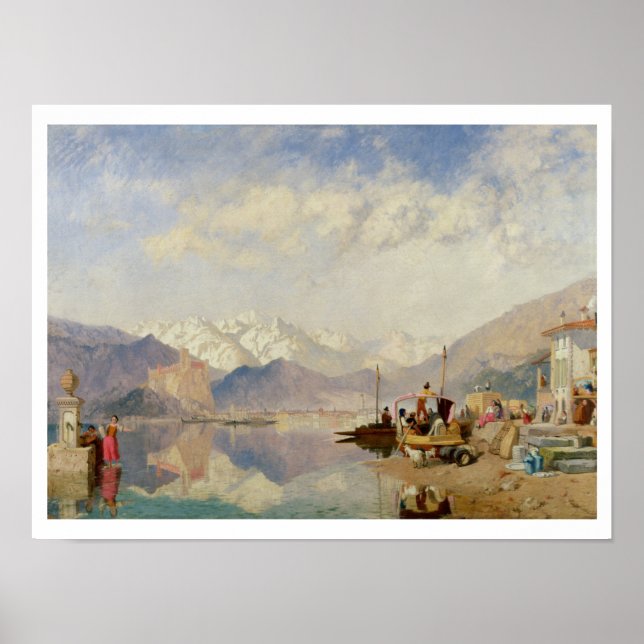 Recollections of the Lago Maggiore, Market Day at Poster (Front)