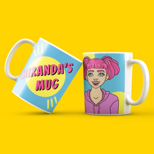Recolor Teen Girl Coffee Mug (Creator Uploaded)