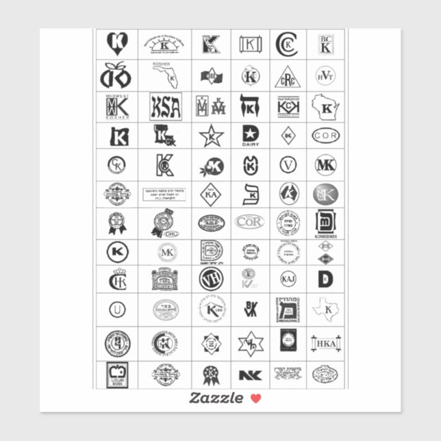 Recommended Kosher Symbols (Sheet)