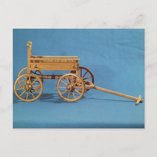 Reconstruction of a chariot found postcard (Front)