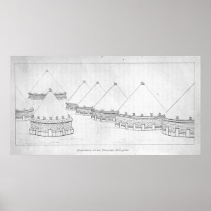 Reconstruction of Etruscan tombs at Tarquinia Poster