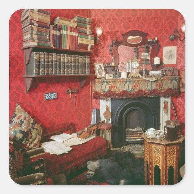 Reconstruction of Sherlock Holmes's Room Square Sticker (Front)
