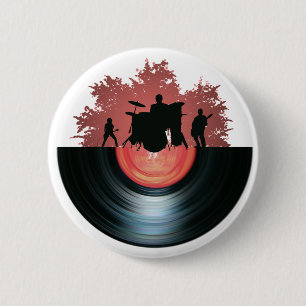 Record 6 Cm Round Badge