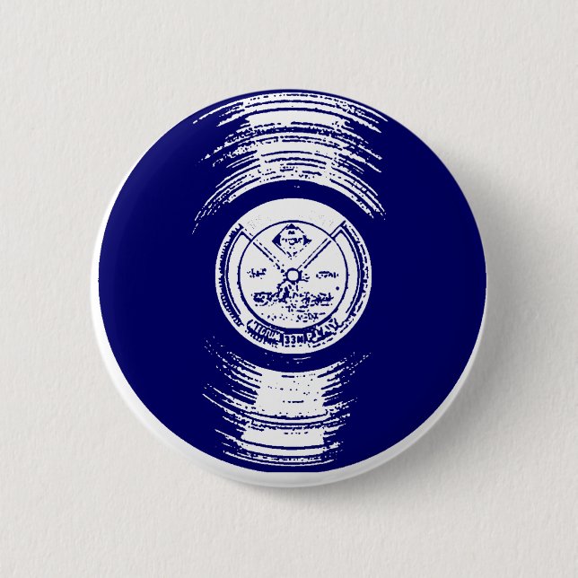 Record 6 Cm Round Badge (Front)