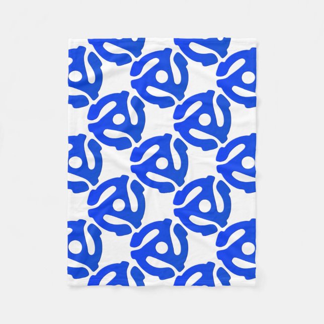 Record Adapter Fleece Blanket (Front)