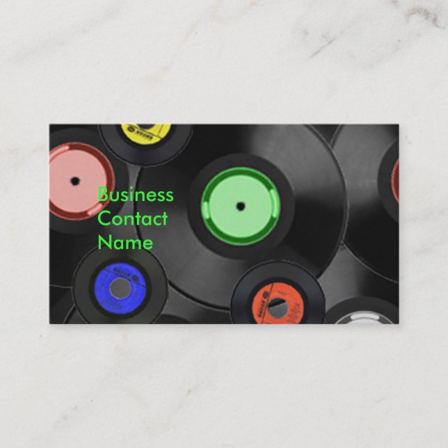 Record Album Business Card (Front)
