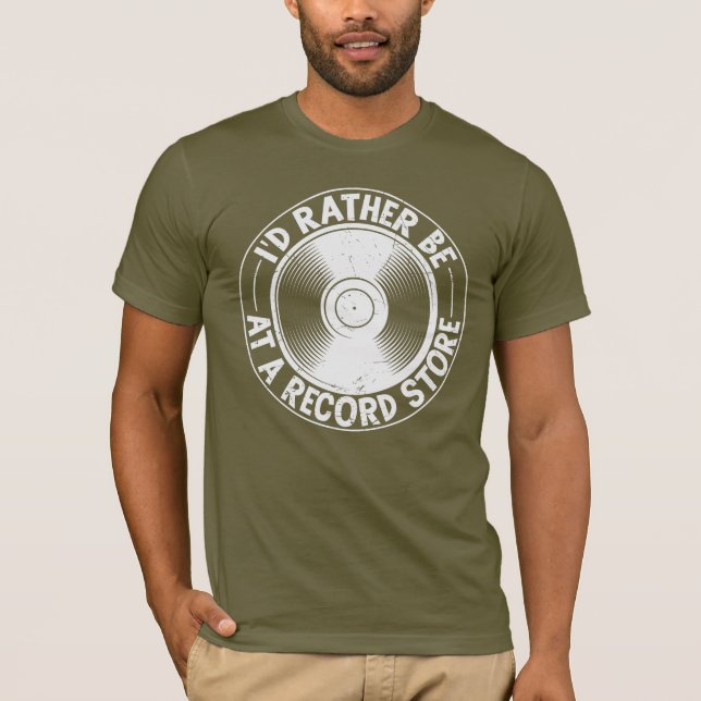 Record album funny record store T-Shirt (Front)