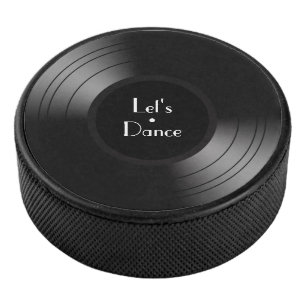 Record Album Let's Dance Novelty Hockey Puck