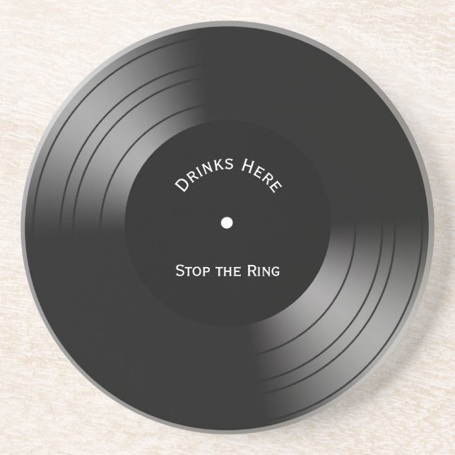 Record Album Novelty Personalised Coaster (Front)