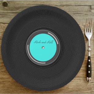 Record Album Paper Plate
