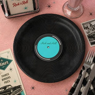 Record Album Paper Plate
