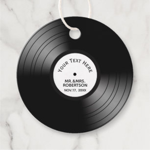 Record Album Song Name Date Wedding / Anniversary Favour Tags