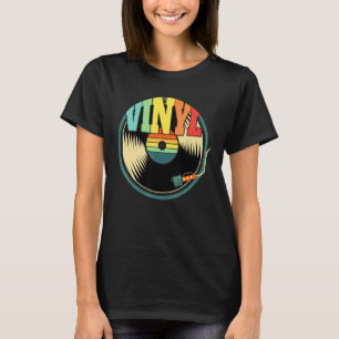Record Collector Turntable Vintage Vinyl Music T-Shirt