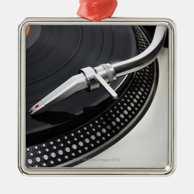 Record Needle Stylus Metal Tree Decoration (Front)