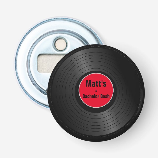 Record Personalised  Bottle Opener (Front)