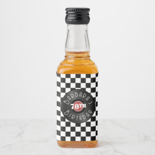 Record Player Rock N Roll Themed Birthday Party Liquor Bottle Label