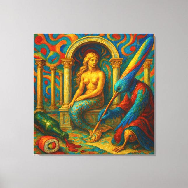 "Record the myth," Canvas Print (Front)