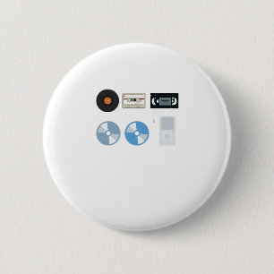 Record to MP3 design 6 Cm Round Badge