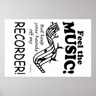 Recorder Feel The Music Poster