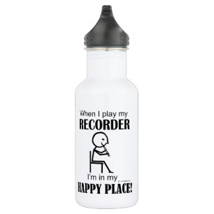 Recorder Happy Place 532 Ml Water Bottle