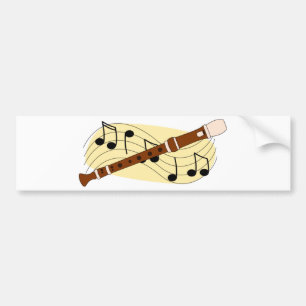 Recorder/Instrument Bumper Sticker