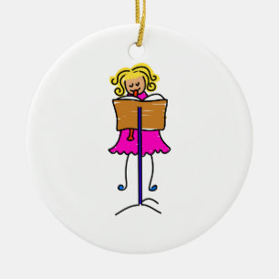 Recorder Kid Ceramic Tree Decoration