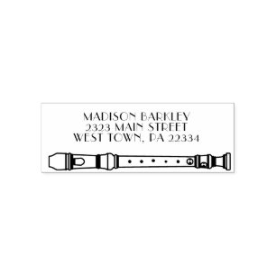 Recorder Music Teacher Musician Band Self-inking Stamp