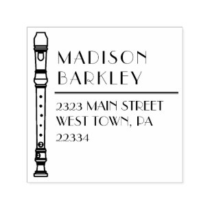 Recorder Music Teacher Musician Band Self-inking Stamp