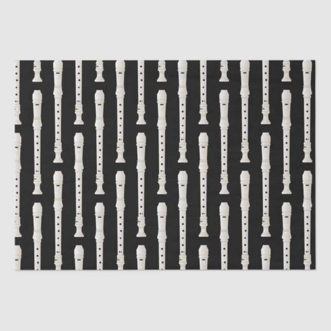 Recorder Music Teacher Musician Band Tissue Paper (Front)