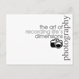 Recording Life's Dimensions Postcard
