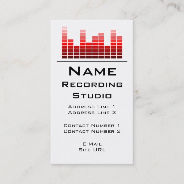 Recording Studio Business Card (Front)