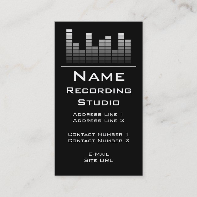 Recording Studio Business Card (Front)