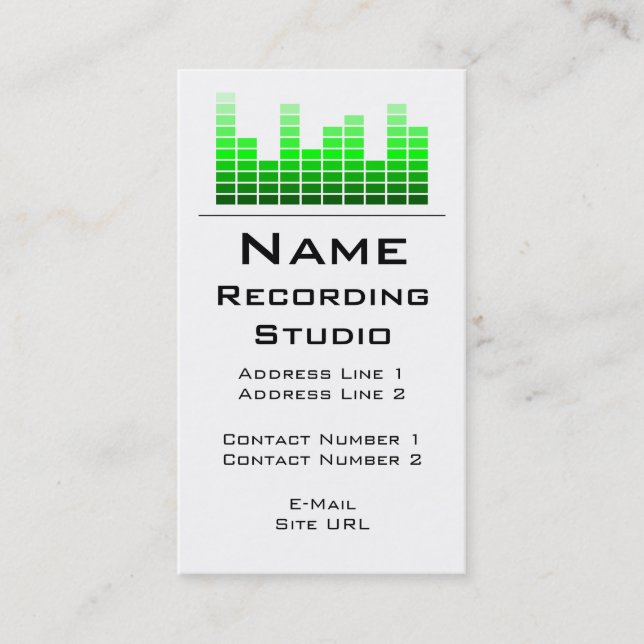 Recording Studio Business Card (Front)