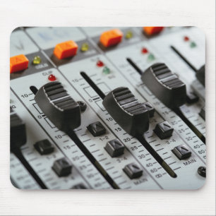 Recording studio faders mouse pad