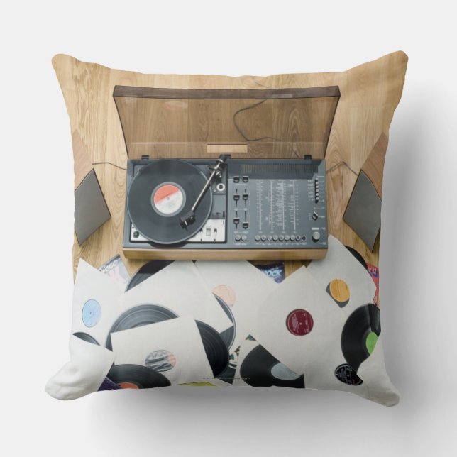 Records on Floor Cushion (Front)