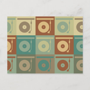 Records Pop Art Postcard