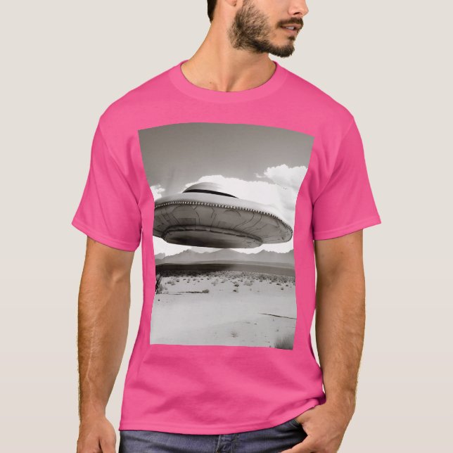 Recovered Ufo Flight Test Nevada Desert T-Shirt (Front)