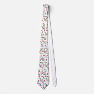Recovering healing new beginning funky word art tie