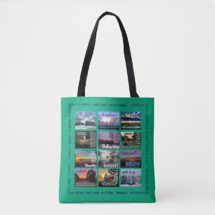 recovery is a journey and slogans 25r tote bag