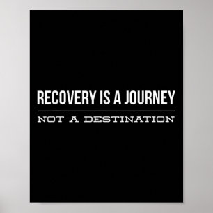 Recovery Journey Aa Alcoholics Na Narcotics Motiva Poster