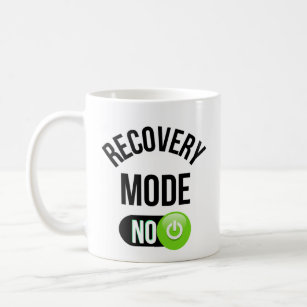 Recovery mode on coffee mug