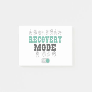 Recovery Mode on Get Well Soon Deaf Sign Language Post-it Notes