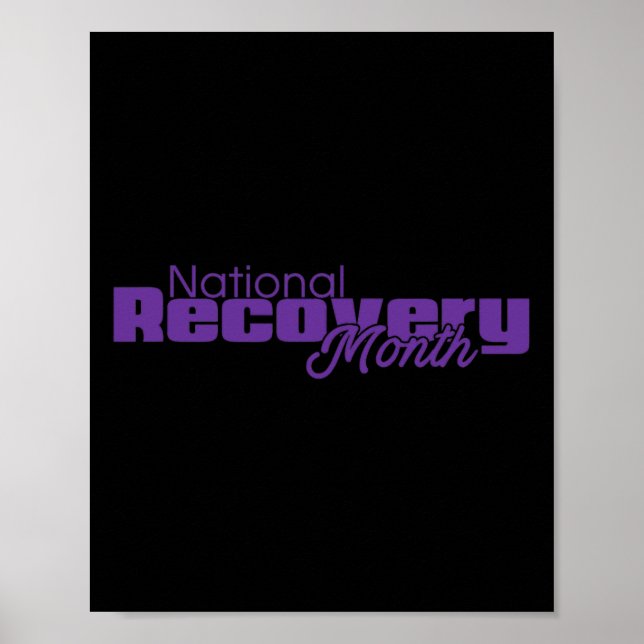 Recovery Month - Purple Logo  Poster (Front)