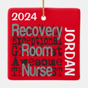 Recovery Room Nurse Extraordinaire CUSTOM Ceramic Ornament