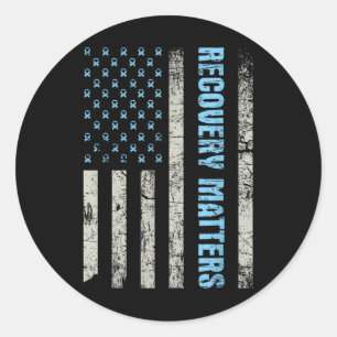 Recovery S - Sobriety Anniversary Sober Aa Na  Classic Round Sticker