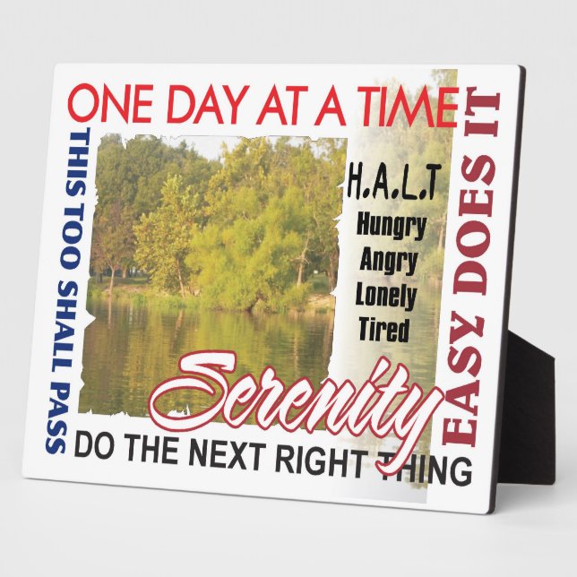 recovery slogans plaque (Side)