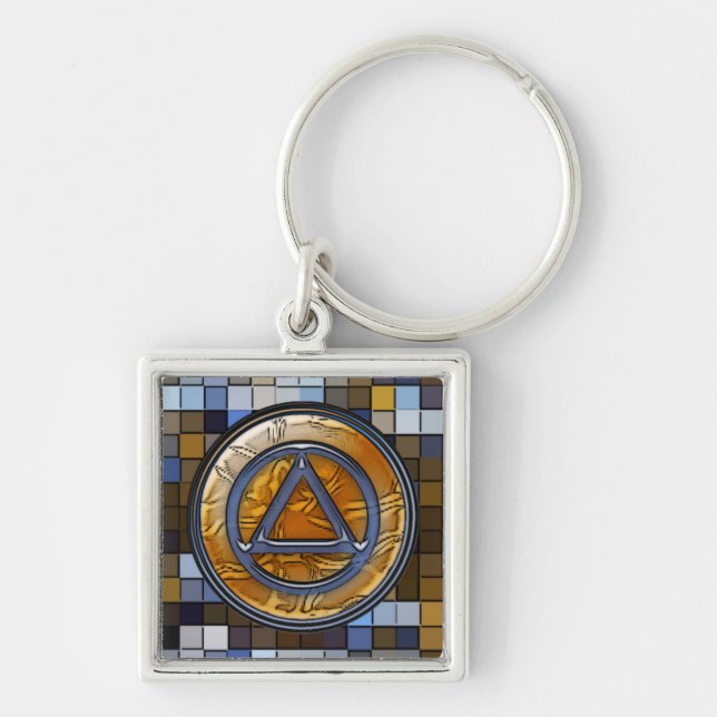 Recovery Sobriety Sober Keychain (Key Chain) (Front)