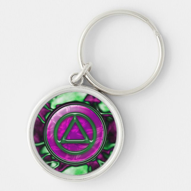 Recovery Sobriety Sober Keychain (Key Chain) (Front)